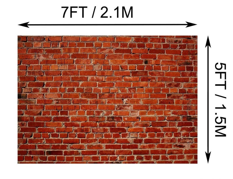 BELECO 7x5ft Fabric Red Brick Wall Backdrop Brick Photo Backdrop Red Brick Photography Backdrop for Party Decorations Birthday Games Video Photoshoot Wedding Photo Background Props - Image 5